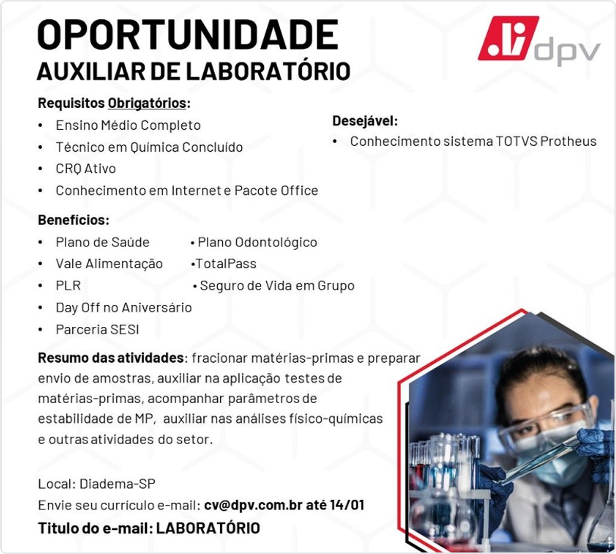 Nome da vaga